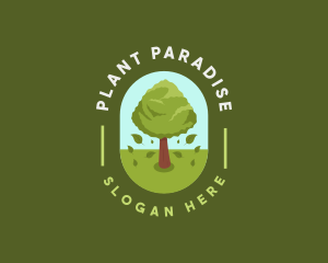 Nature Tree Plant logo design