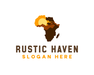 African Map Country logo