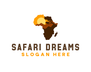 African Map Country logo design