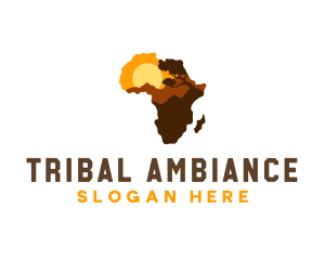 African Map Country logo design