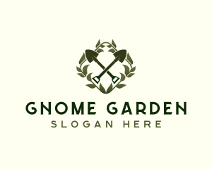 Landscaping Garden Shovel logo design