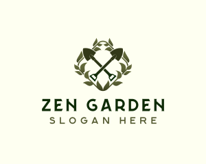 Landscaping Garden Shovel logo design