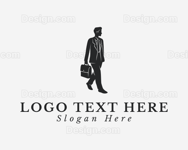 Professional Businessman Employee Logo