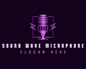 Musician Microphone Broadcast logo design