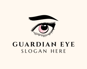 Eyebrow & Eyelash Makeup logo design