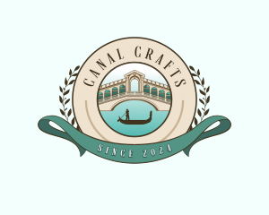 Venice Canal Bridge logo design