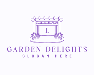 Landscaping Pergola Garden logo design