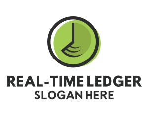 Fast Time Clock logo design