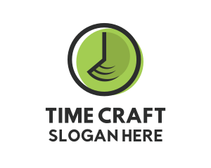 Fast Time Clock logo design