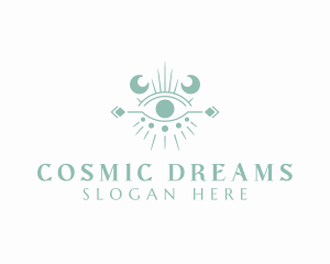 Cosmic Boho Eye logo design