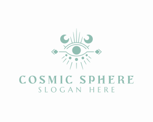 Cosmic Boho Eye logo design