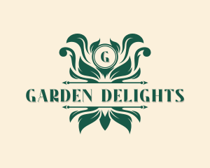 Floral Leaf Garden logo design