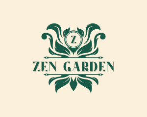 Floral Leaf Garden logo design