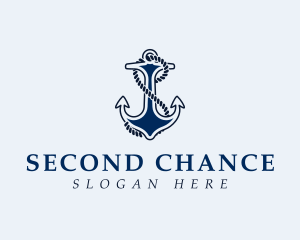 Anchor Rope Letter S logo design