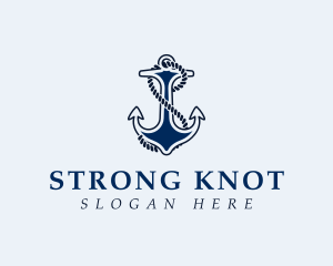 Anchor Rope Letter S logo design