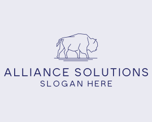 Bison Buffalo Company logo design