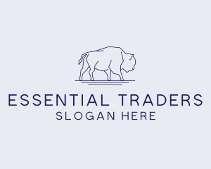 Bison Buffalo Company logo design