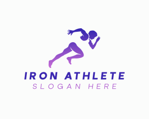 Marathon Athlete Sports logo design