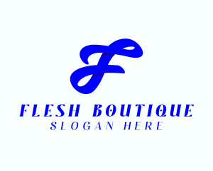 Stylish Boutique Letter F logo design