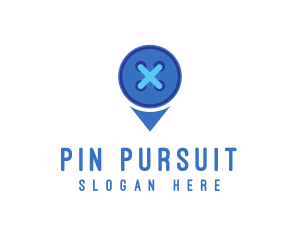 Button Location Pin logo