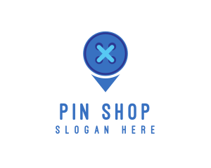 Button Location Pin logo
