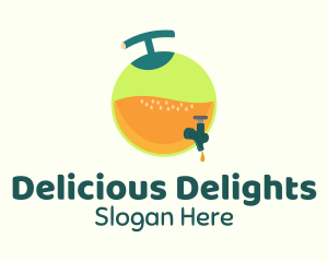 Fresh Fruit Juice Container Logo