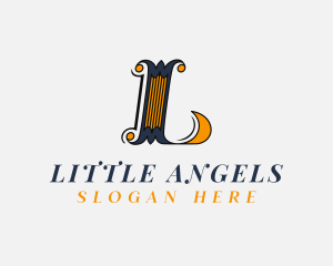 Stylish Antique Brand Letter L logo design