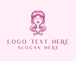 Woman Beauty Hair Stylist logo