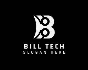 Tech Software Letter B logo design