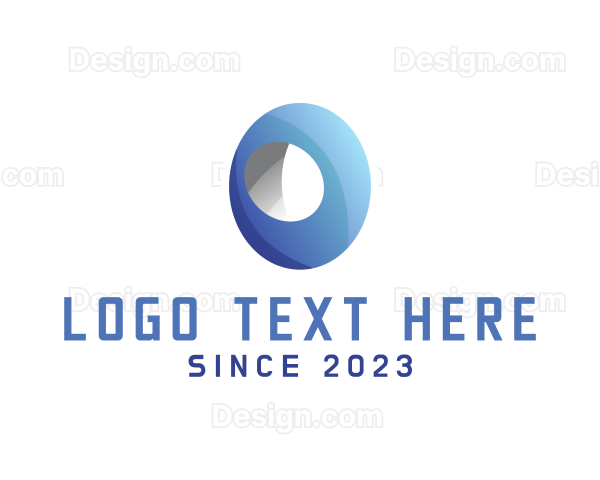 Modern Digital Letter O Logo