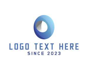 Modern Digital Letter O logo