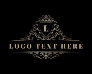 Luxury Ornamental Shield logo