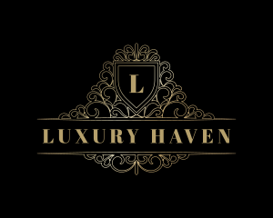 Luxury Ornamental Shield logo design