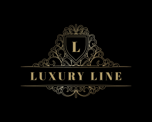 Luxury Ornamental Shield logo design