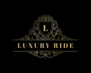 Luxury Ornamental Shield logo design