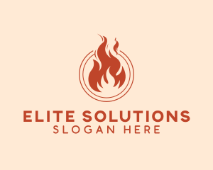Fire Flame Heating logo