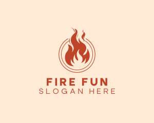 Fire Flame Heating logo