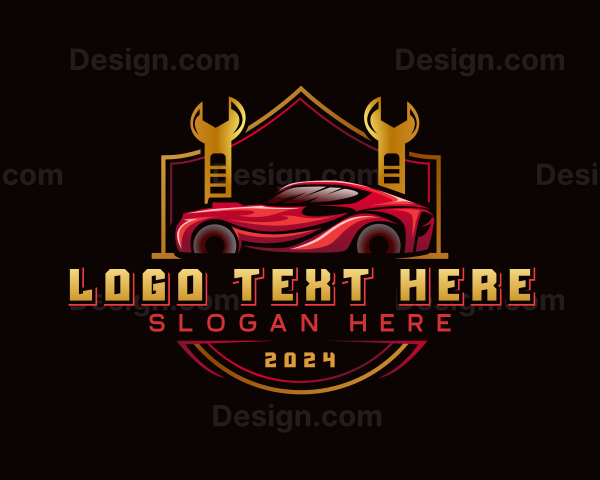 Car Detailing Mechanic Logo