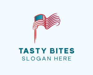 American Flag Gradient Logo