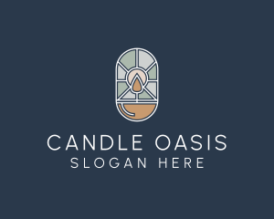 Stained Glass Candle logo