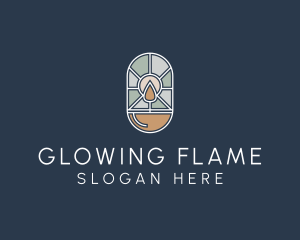 Stained Glass Candle logo