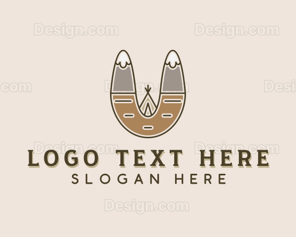 Outdoor Mountain Tepee Logo