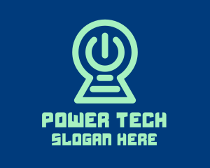 Power Button Keyhole logo