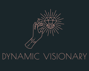 Mystical Diamond Eye logo design