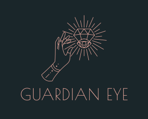 Mystical Diamond Eye logo design