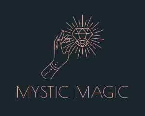 Mystical Diamond Eye logo design