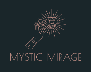 Mystical Diamond Eye logo design