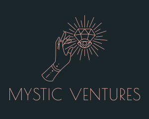 Mystical Diamond Eye logo design