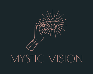 Mystical Diamond Eye logo design