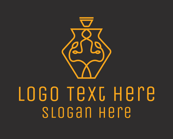 Perfume Bottle logo example 1